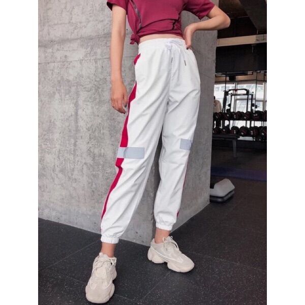 SET QUẦN JOGGER RÚT DÂY PHẢN QUANG + CROPTOP PETTER