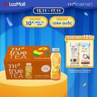 Thùng 24 chai Trà Đào Tự Nhiên TH true TEA 350ml (24 x 350ml)