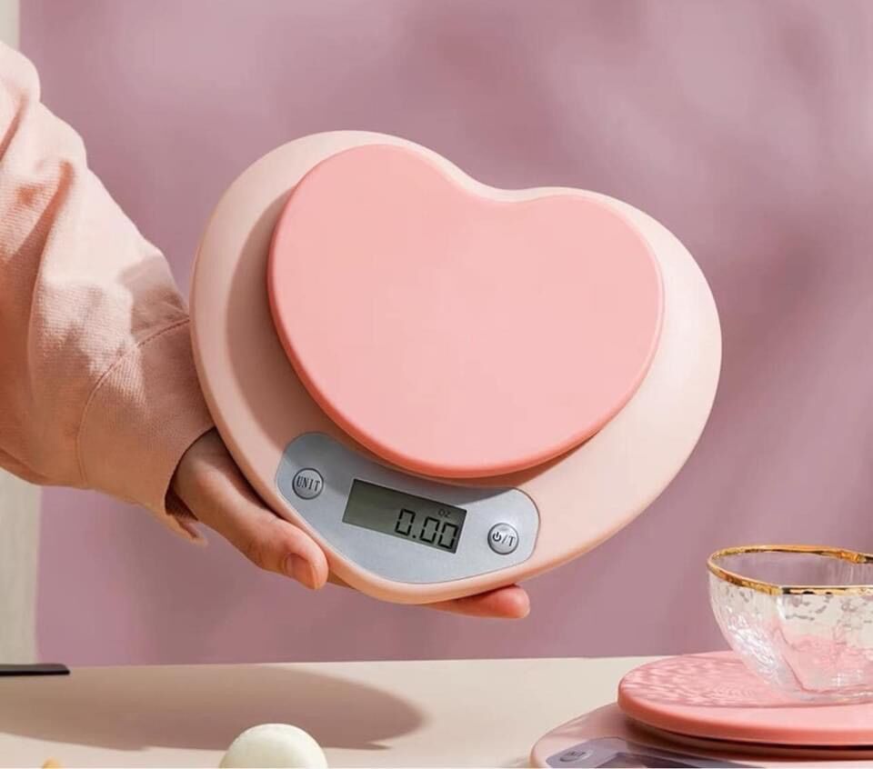Cân tiểu ly hình trái tim kèm pin