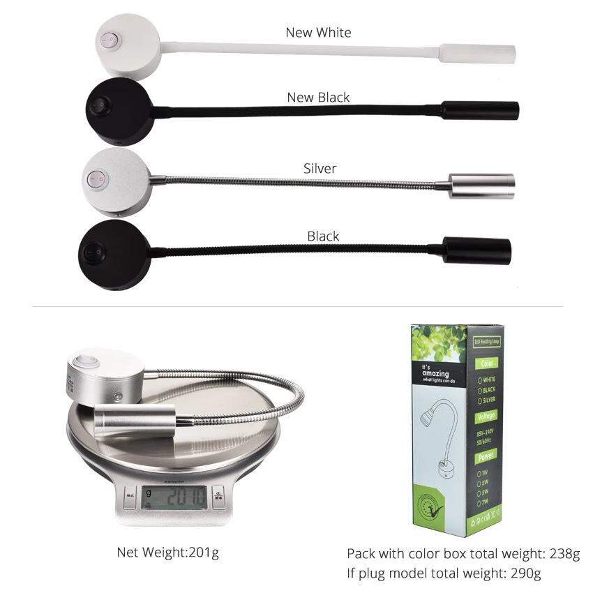 Đèn Rọi Tranh 3w. Đèn Đọc Sách 3W Vàng 3000K. Đèn Ngồi Lò Xo Đế Có Công Tắc. Đèn Ngủ 3W. Kopri.