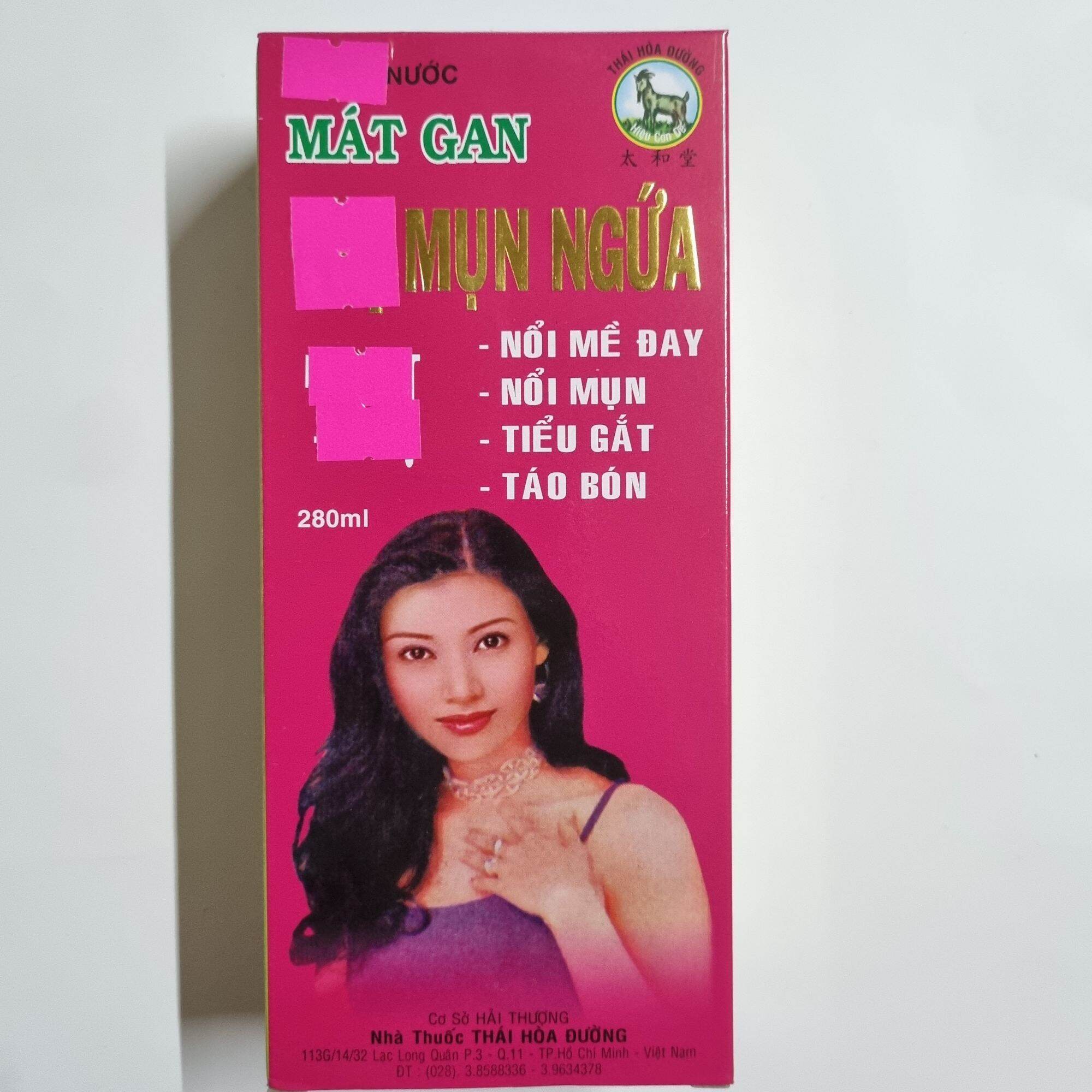 Mát gan mụn ngứa - mát gan giải độc - chai 280 ml