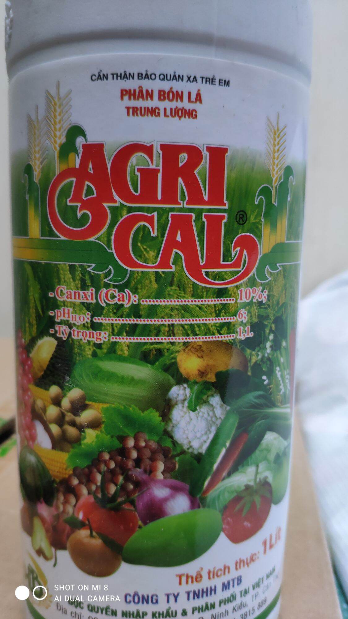Phân bón lá bón gốc Canxi nuôi trái cải tạo đất Agrical 500ml/1000ml