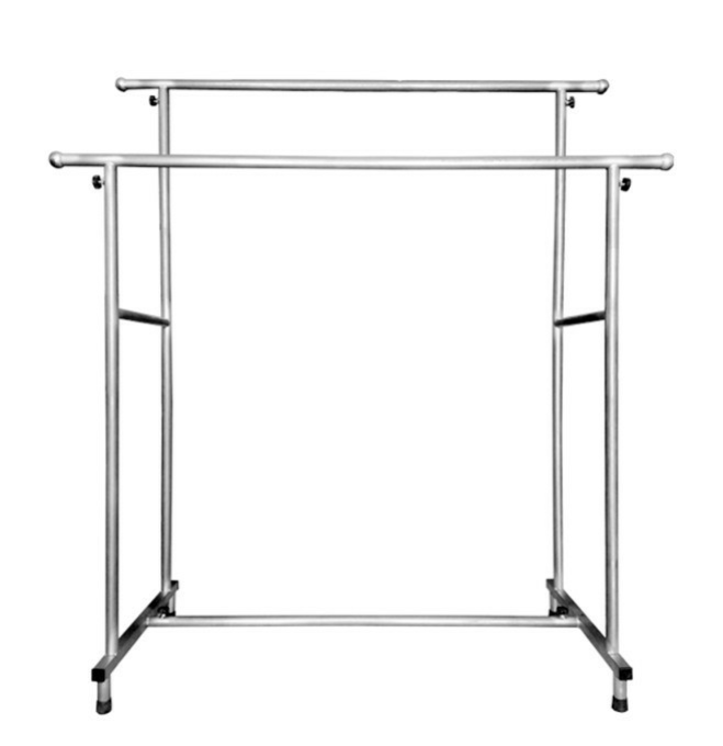 [Siêu Rẻ]Sào phơi đồ đôi chân vuông Inox 100% chắc chắn ko gỉ sét
