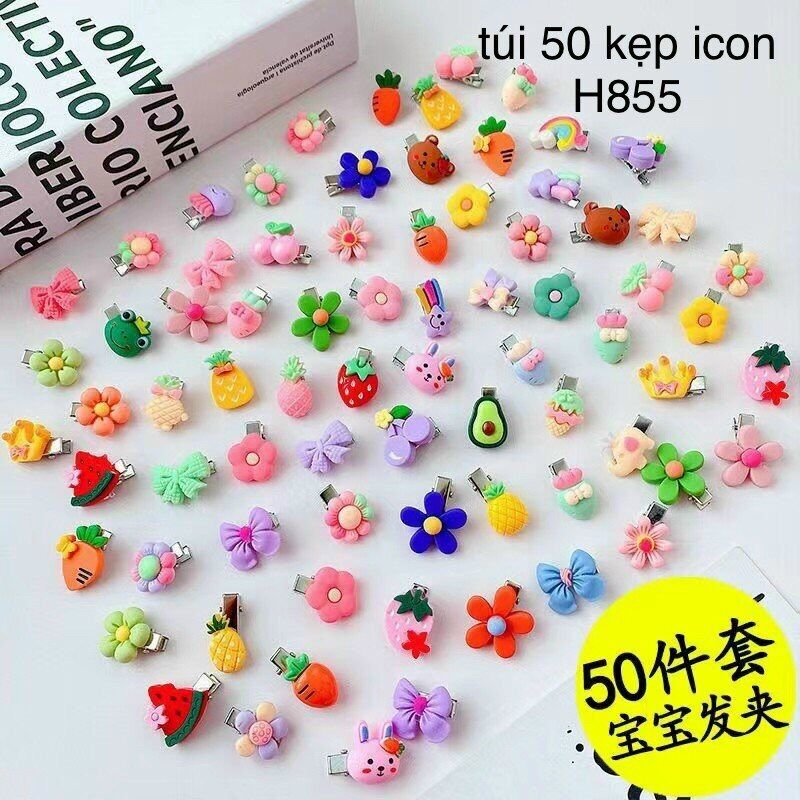 TÚI 20 KẸP TÓC CHO BÉ PHONG CÁCH HÀN QUỐC XỊN XÒ