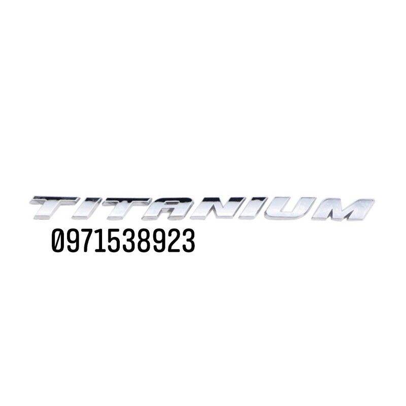 chữ nổi FOCUS TITANIUM dán đuôi xe