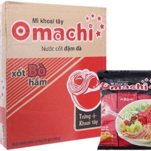 Mì omachi bò hầm thùng 30 gói