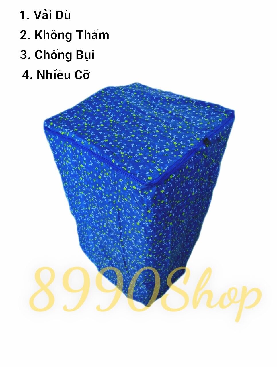 Áo Trùm Máy Giặt Cửa Trên 12- 15kg Vải Dù Chống Rách Chống Thấm