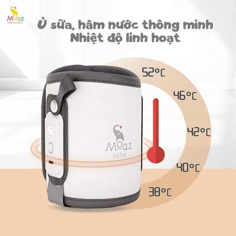 Hâm Sữa Di Động Moaz Bebe/Đai ủ bình sữa USB