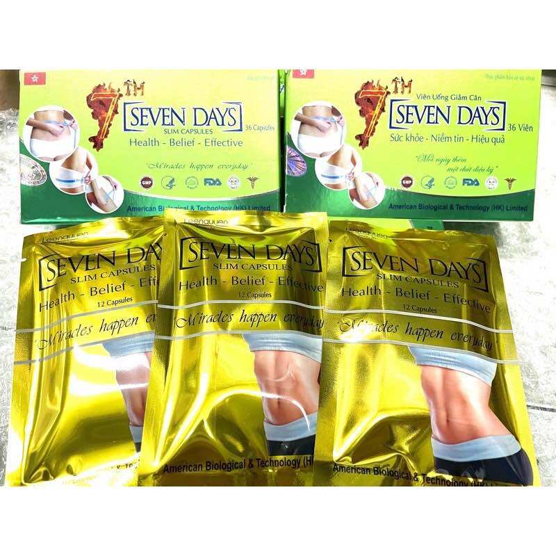 Viên uống giảm cân seven day thảo dược 🌿
