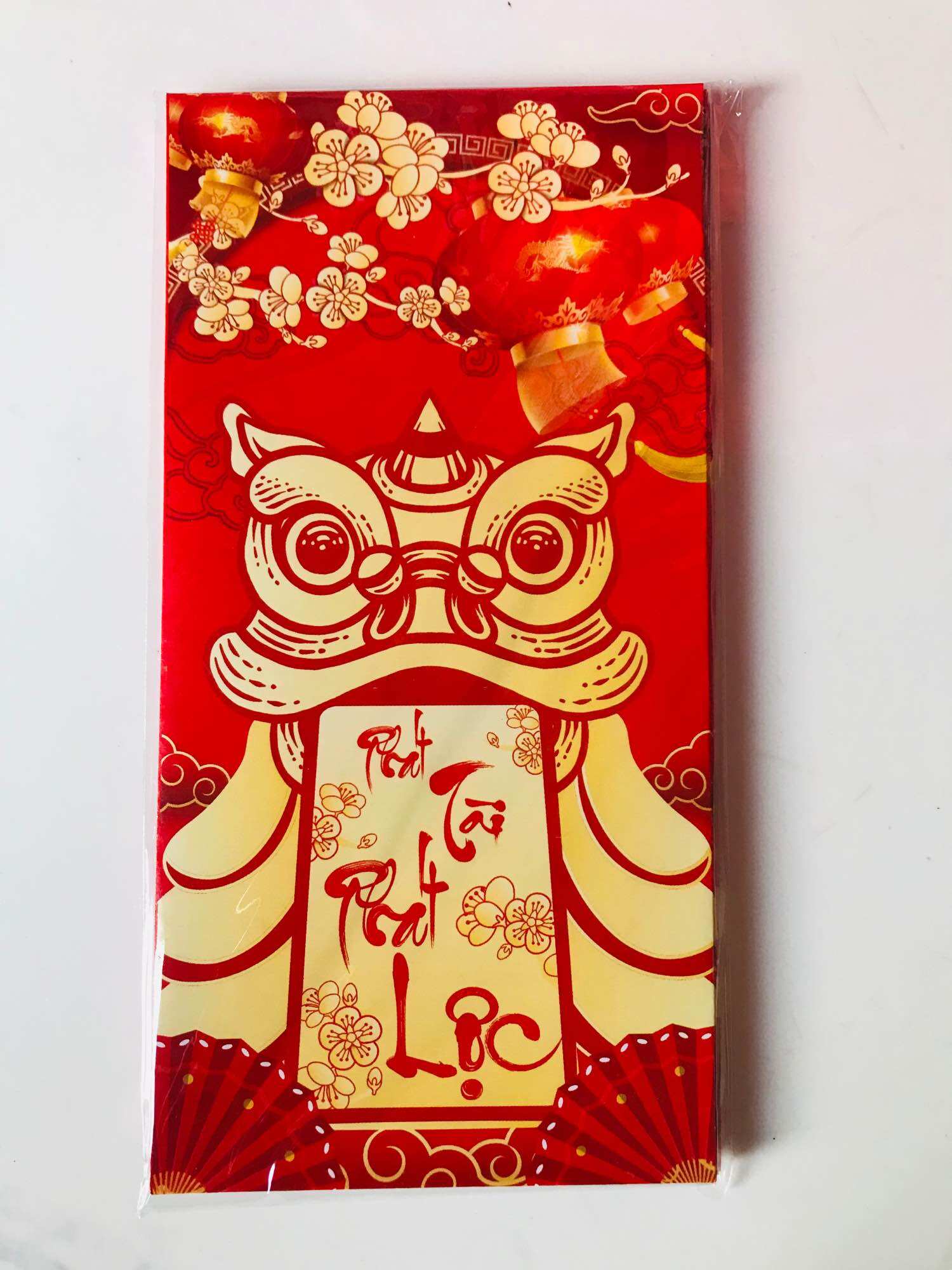 Bao lì xì Tết không có năm (1 xấp 10 cái)