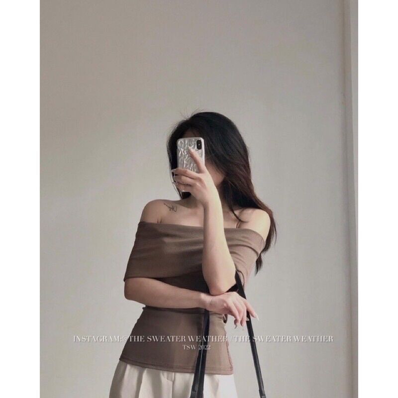 Áo bẹt vai siêu xinh siêu nữ tính w3