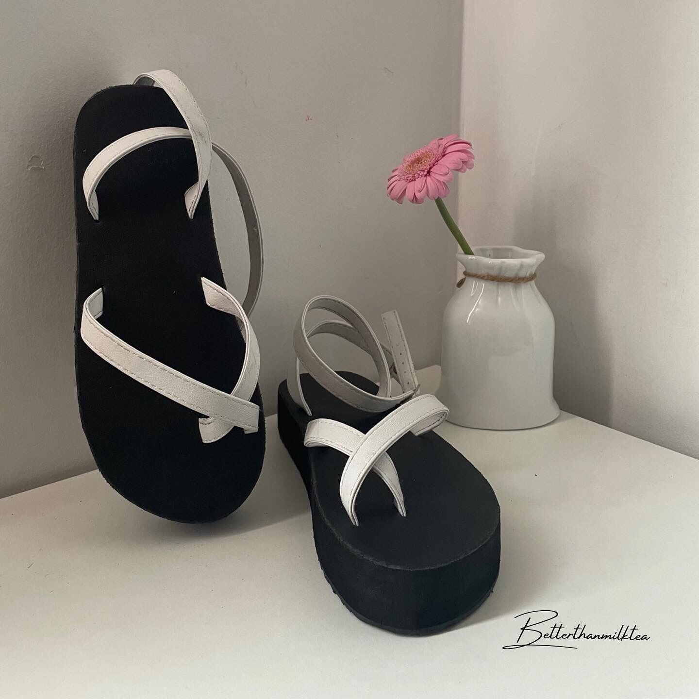 [SaSa] Sandals Betterthanmilktea SaSa đế xuồng cao 3cm