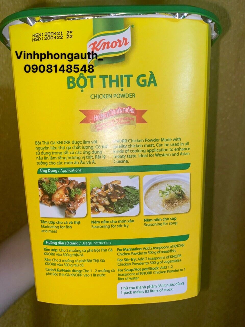 Bột thịt gà Knorr 1kg