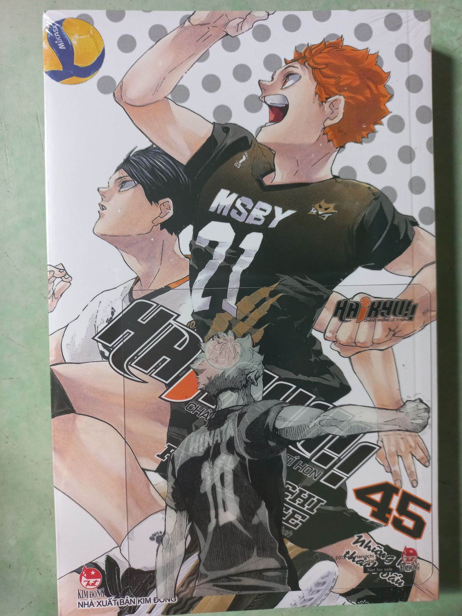 Haikyuu tập 45 seal card Hinata