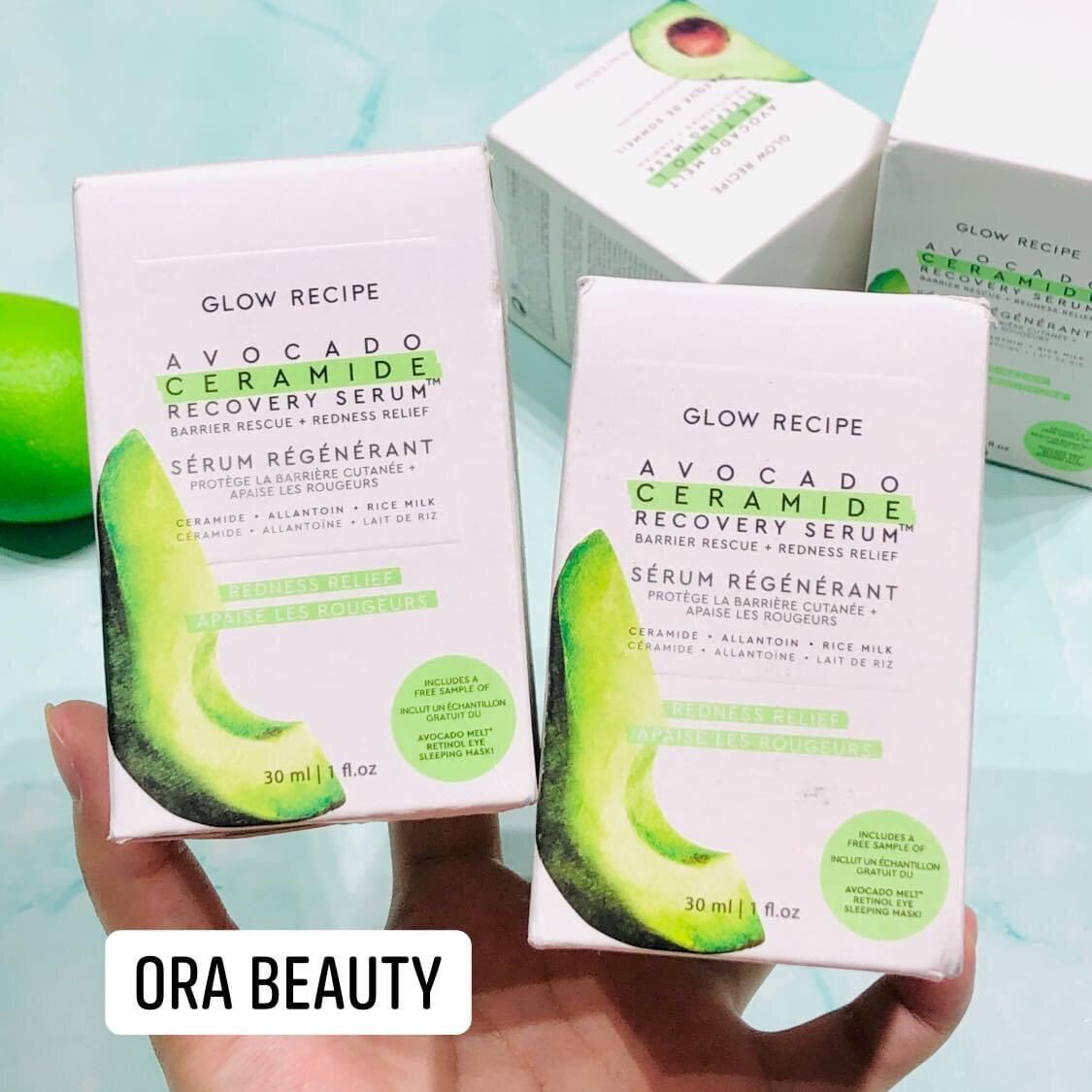 Tinh Chất Làm Dịu Da Glow Recipe Avocado Ceramide Redness Relief Serum