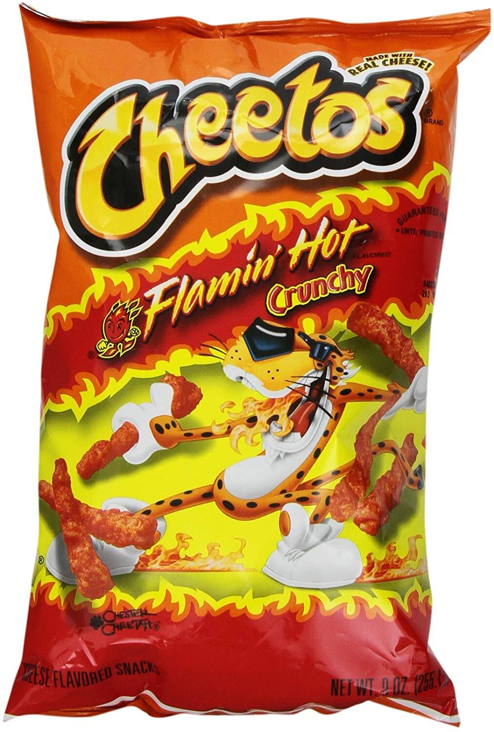 Bánh cheetos flamin hot crunchy siêu cay size lớn 226g