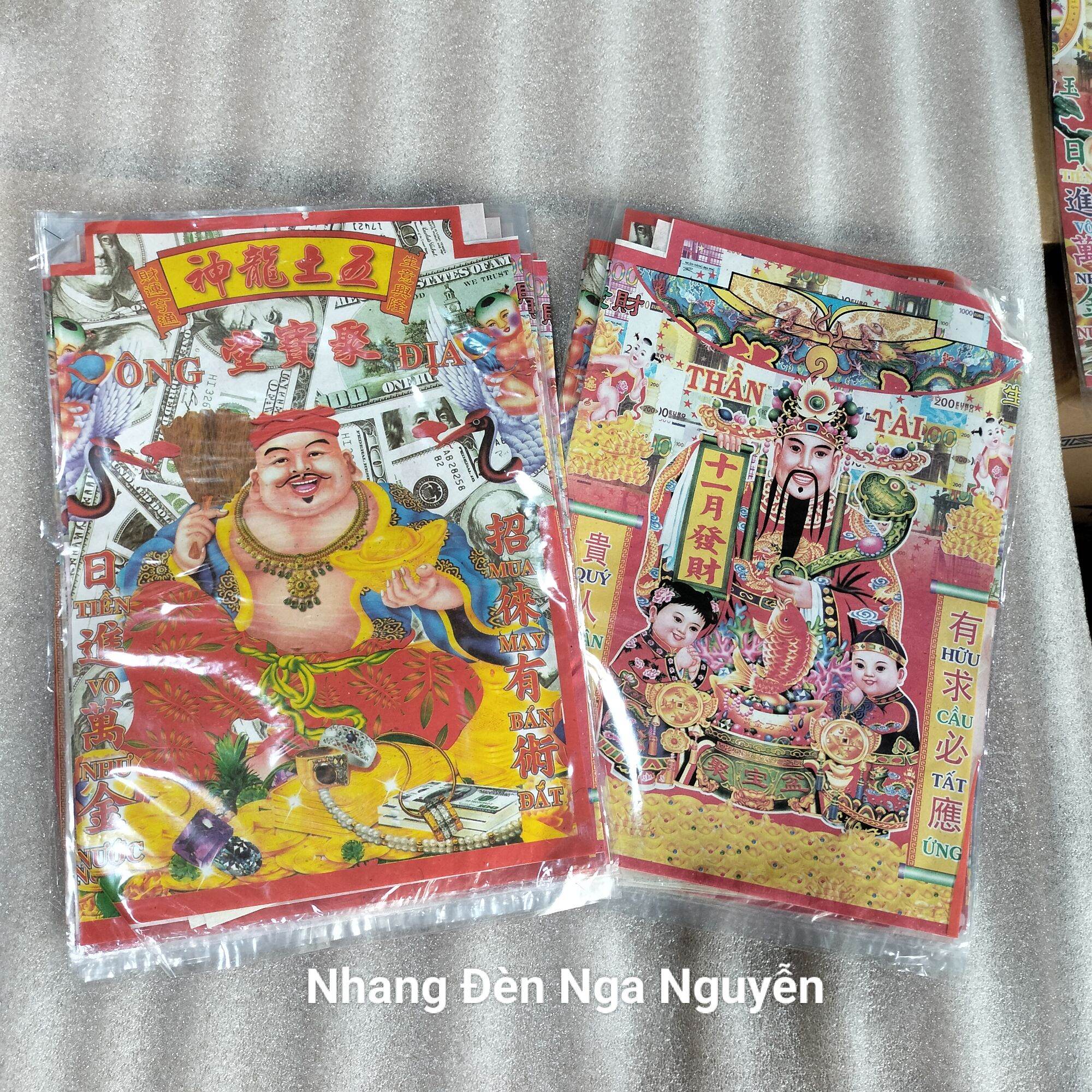 Bộ giấy cúng thần tài ông địa nhỏ