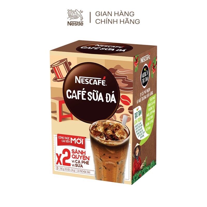 Cà phê sữa đá 3 in 1 NESCAFE - HỘP 200G