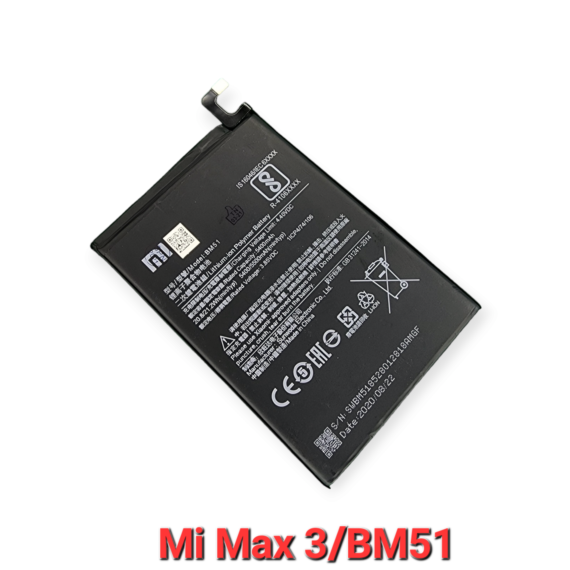 Pin xiaomi mi max 3/bm51 zin hãng