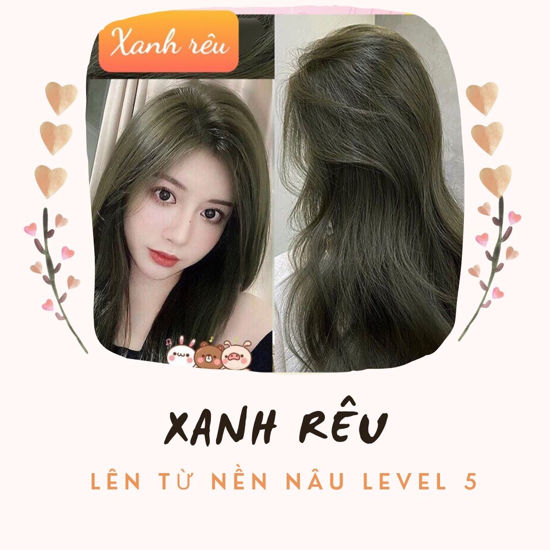 Top 53 về tóc màu nâu matcha damrieduvn
