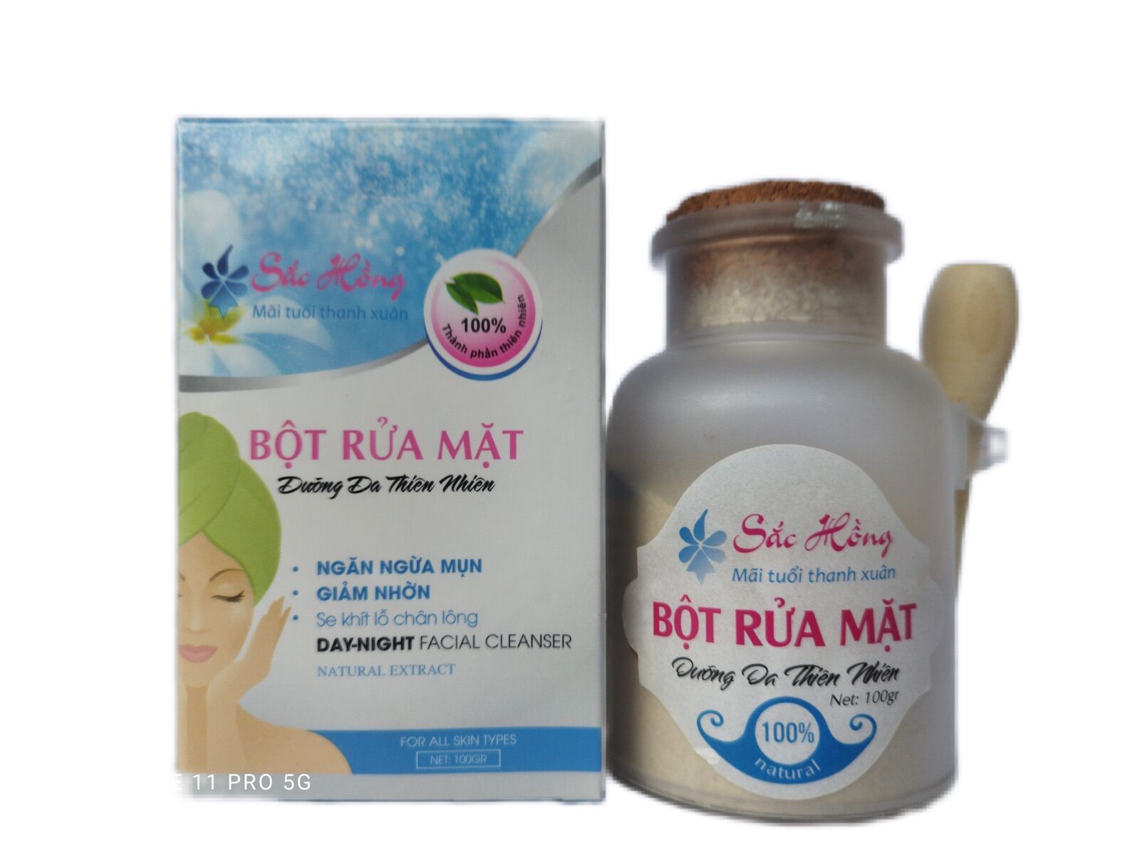 BỘT RỬA MẶT DƯỠNG DA KIỀM DẦU NGĂN NGỪA MỤN