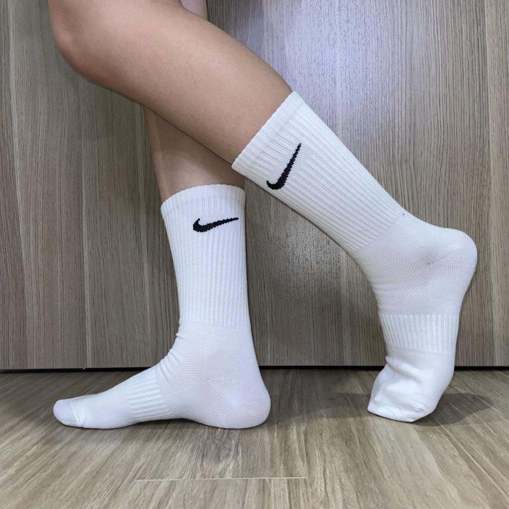 Sỉ 10đôi Vớ nike cao cổ tất nam nữ dáng thể thao hàn quốc cao cấp TNC1
