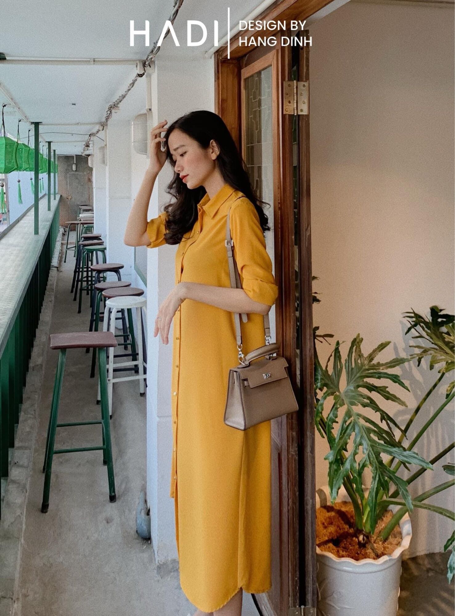 Đầm sơmi dáng suông rộng - Hạnh