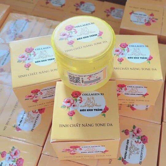 kem siêu kích trắng collagen x3