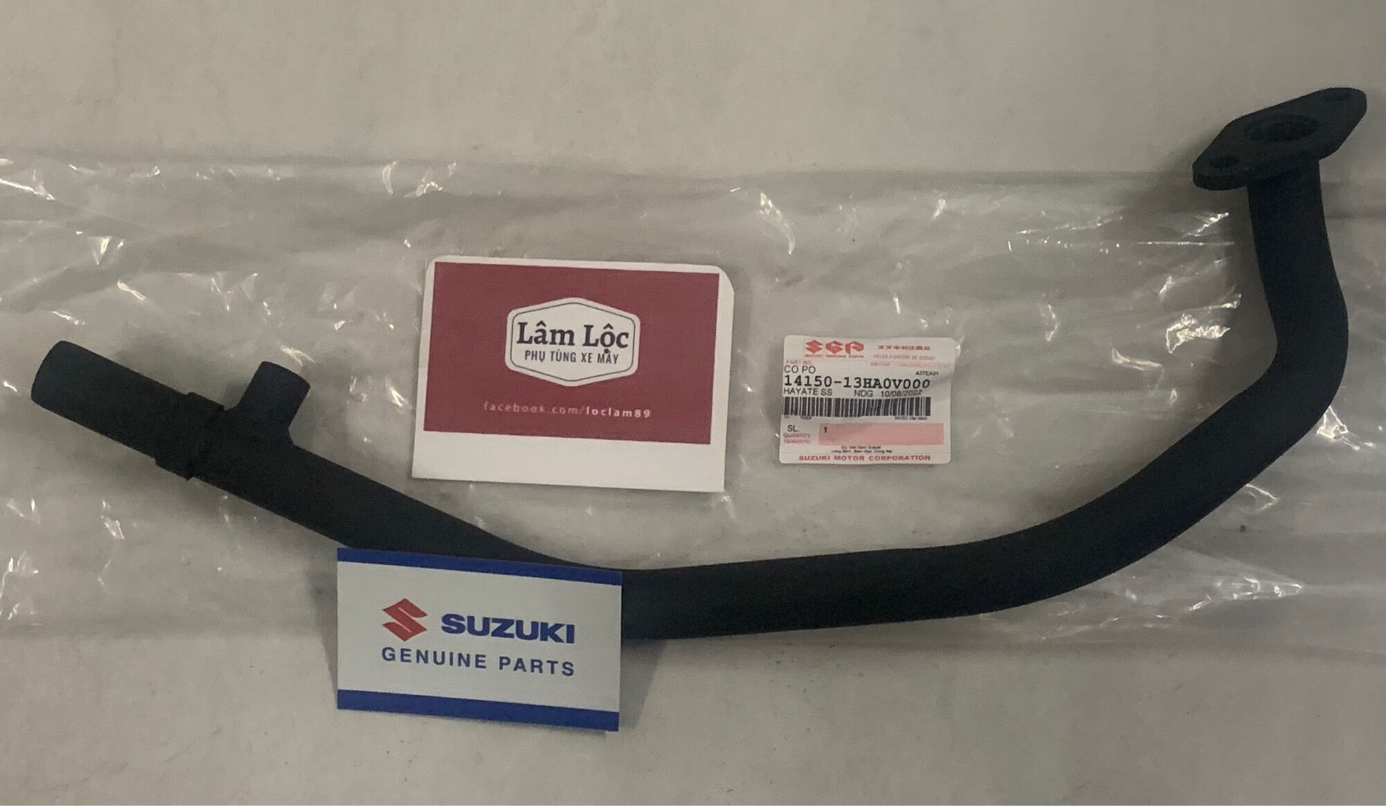 Cổ pô hayate ss fi impulse 125 suzuki chính hãng