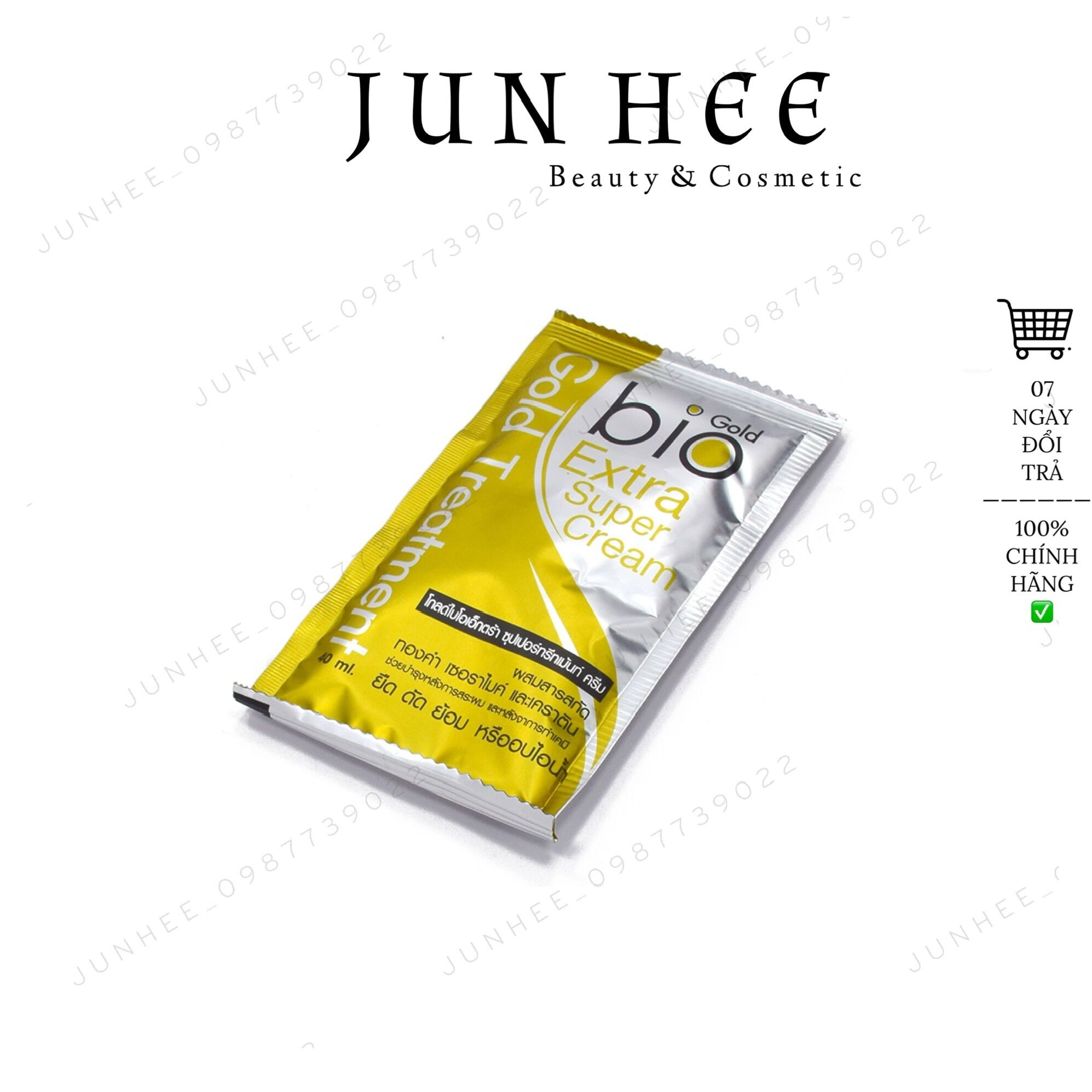 Combo 2 gói ủ tóc bio gold extra super cream