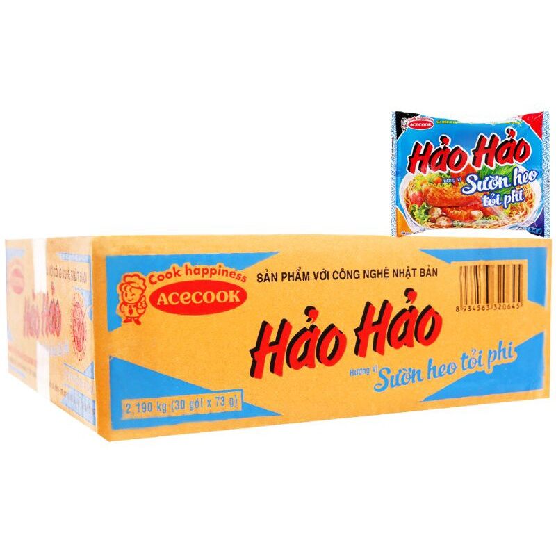 Mì Hảo hảo sườn heo tỏi phi