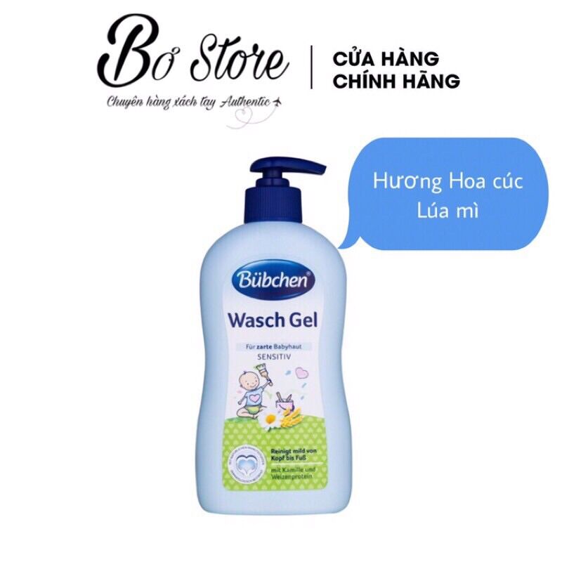 [NỘI ĐỊA ĐỨC] Sữa tắm gội Bubchen cho bé sơ sinh và trẻ nhỏ, 400ml