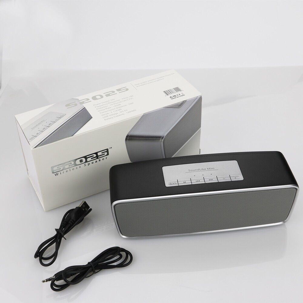 Loa bluetooth nghe nhạc s2025 vỏ kim loại,bass hay, kết nối Usb, thẻ nhớ cổng 3.5