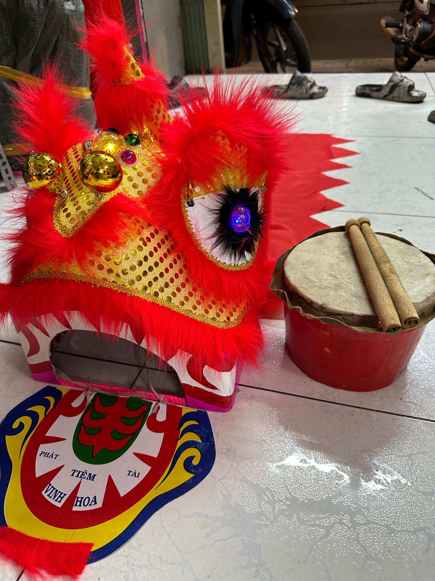 Múa lân có trống cho bé 5-10 tuổi