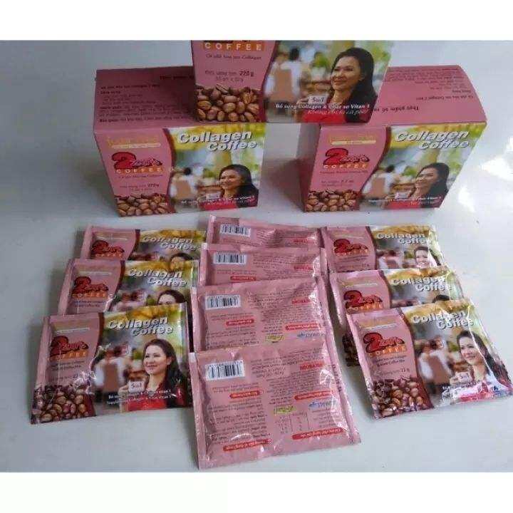 Cà phê sữa hòa tan Collagen 2zero ( Hồng)