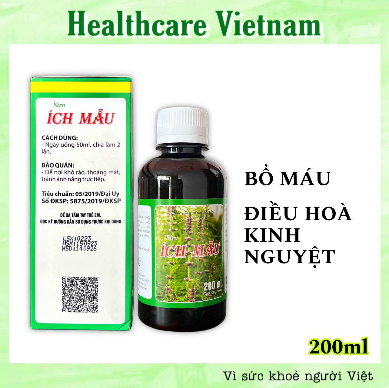 Siro Ích Mẫu ĐẠI UY Chai 200ml