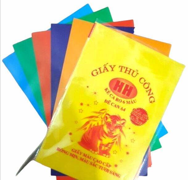 Giấy thủ công HH decal/Giấy thủ công HH không decal/ khổ A4