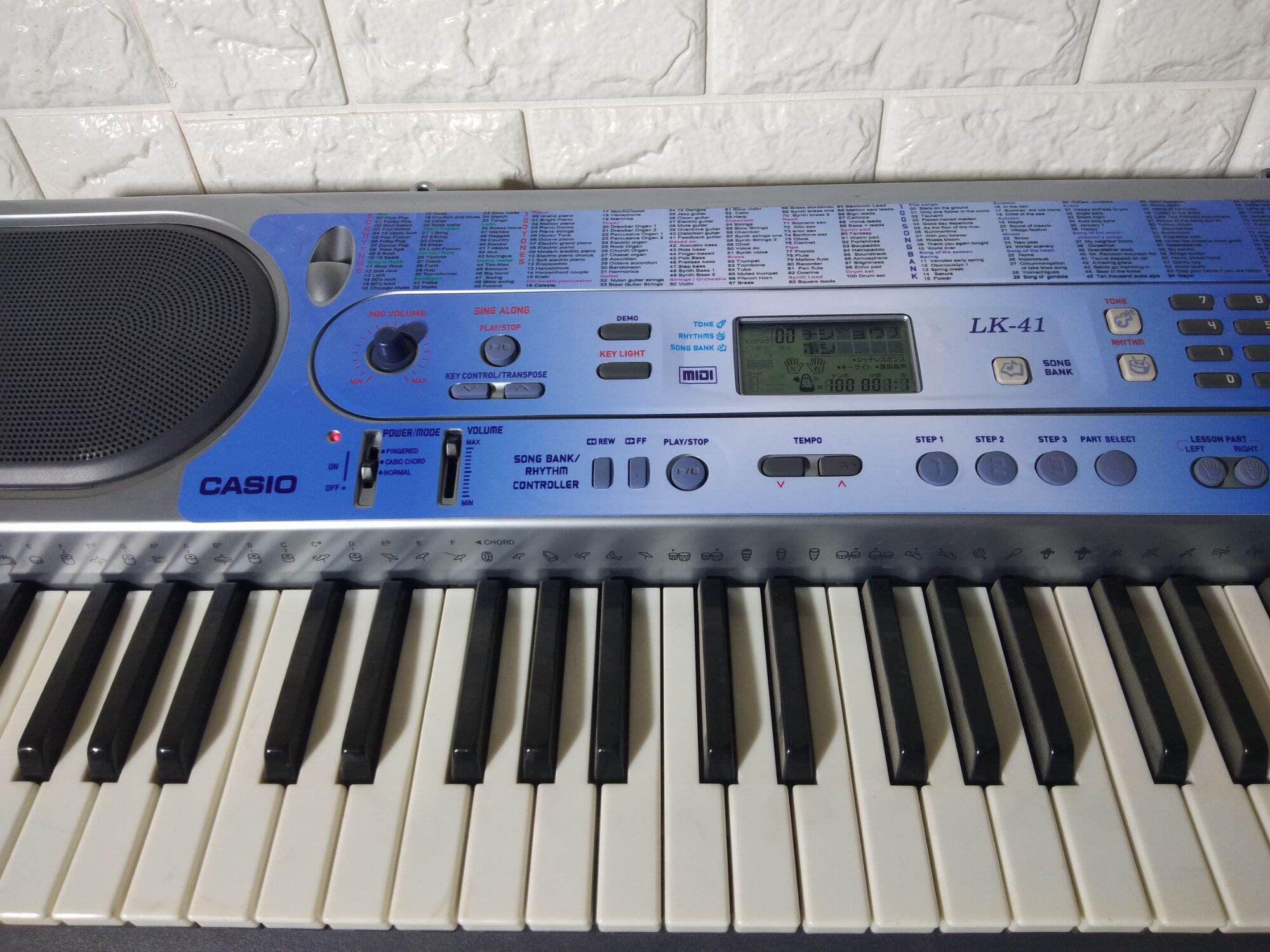 Đàn casioLk41 phím sáng+nguồn+chân+túi