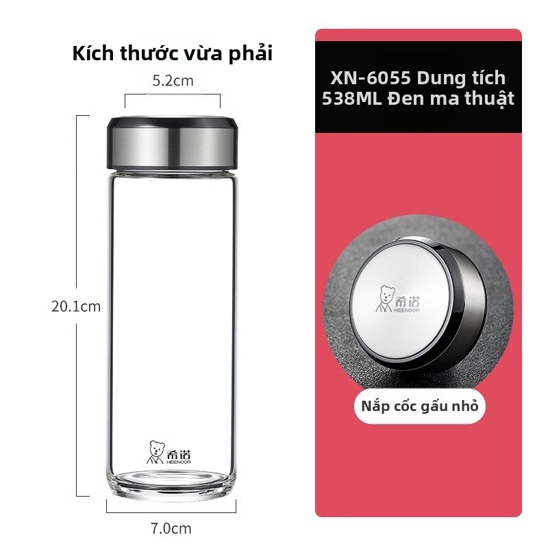 Durable Aesthetic Glass Water Cup Large Capacity - 8