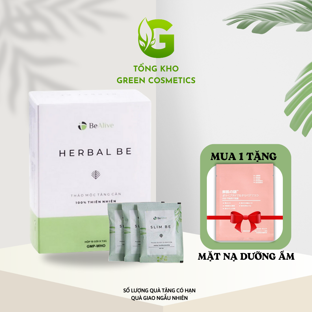 Viên Uống Thảo Mộc Bealive Herbal Be hộp 30 Viên Hỗ Trợ Tăng Cân, Cải Thiện Hệ Tiêu Hoá, Tăng Cường Sức Khỏe, Làm Đẹp Da