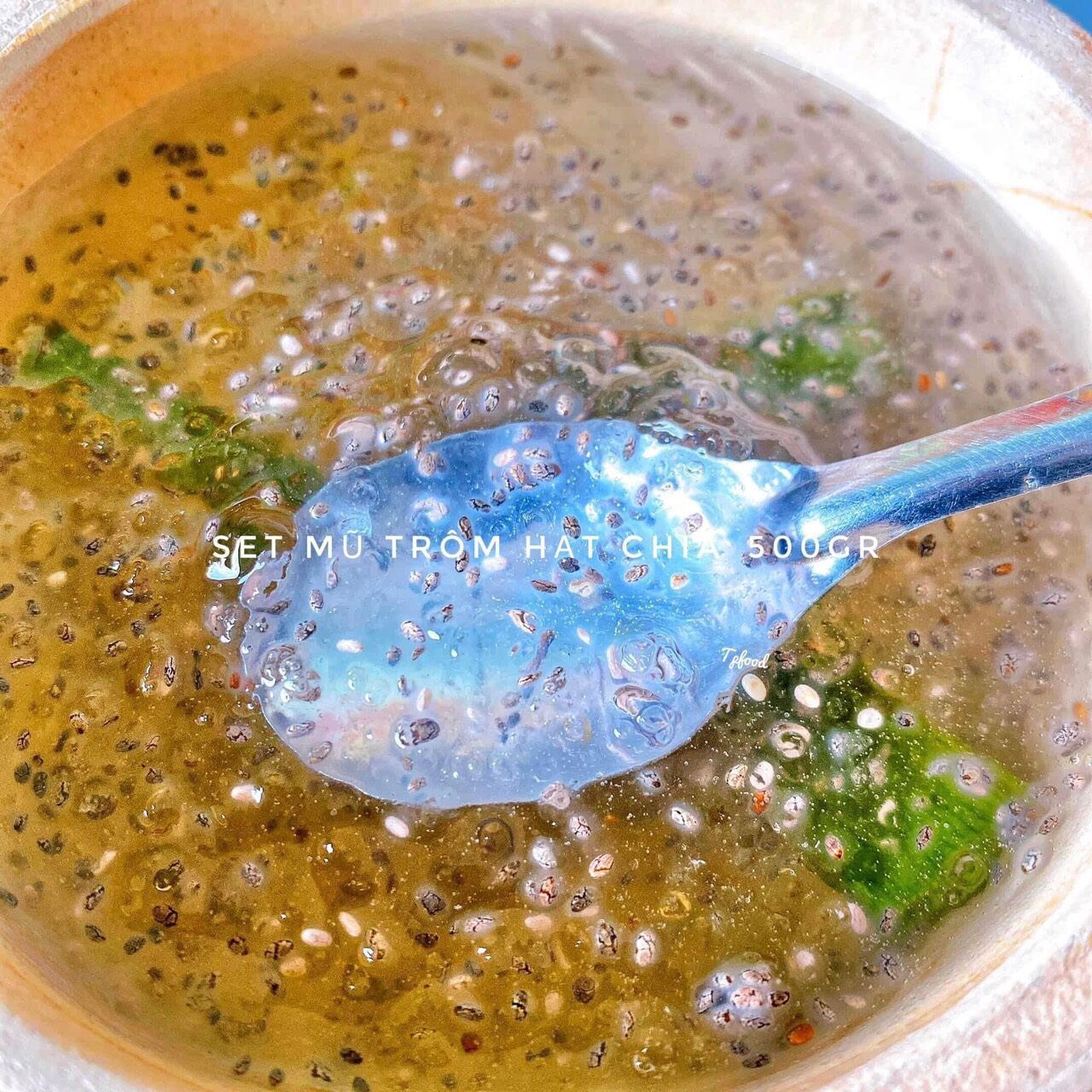 Set mủ trôm hạt chia 500g