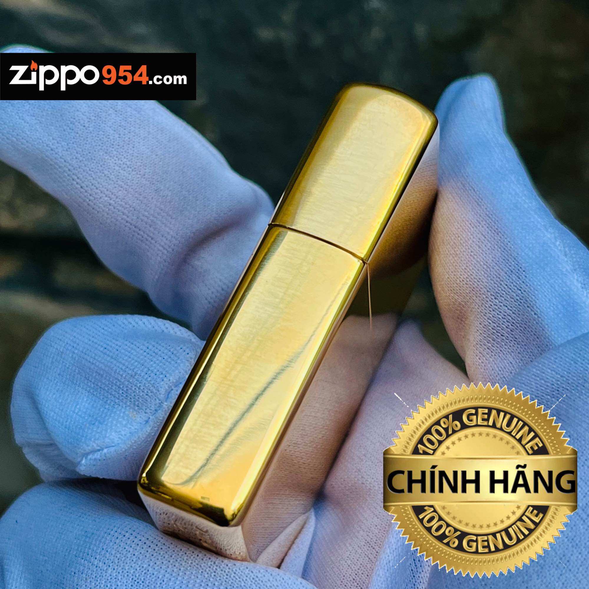 [Zippo954.com] Bật Lửa Zippo Solid Brass Vỏ Đồng Chính Hãng USA Mỹ