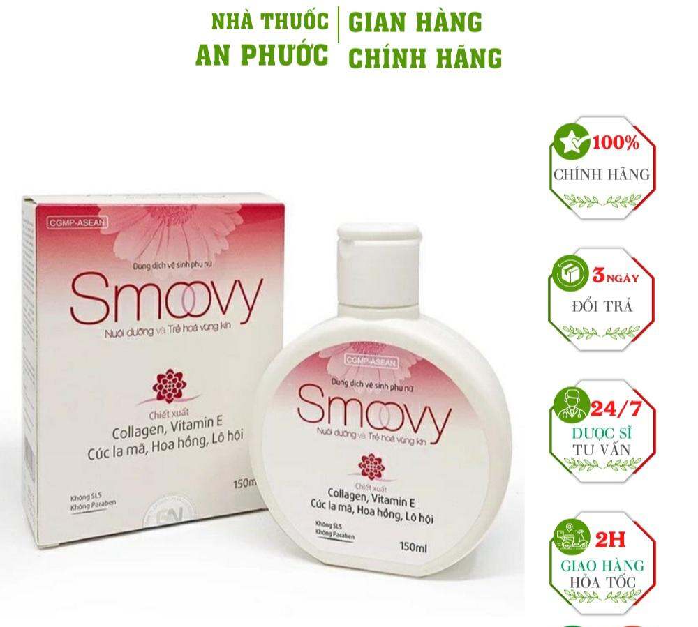 DUNG DỊCH VỆ SINH SMOOVY Dưỡng ẩm làm hồng 150ml