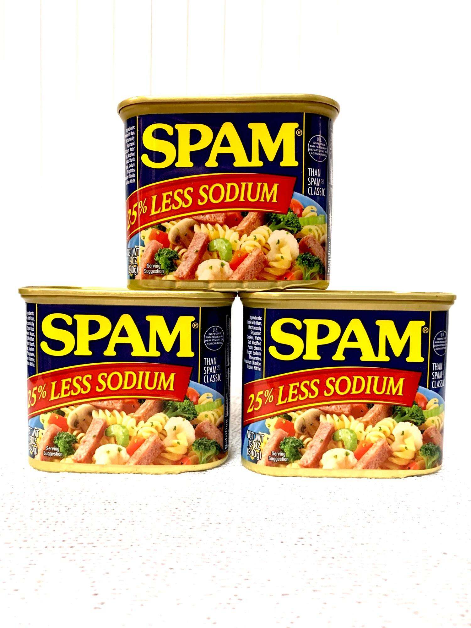 )Thịt hộp Mỹ SPAM 25%less sodium