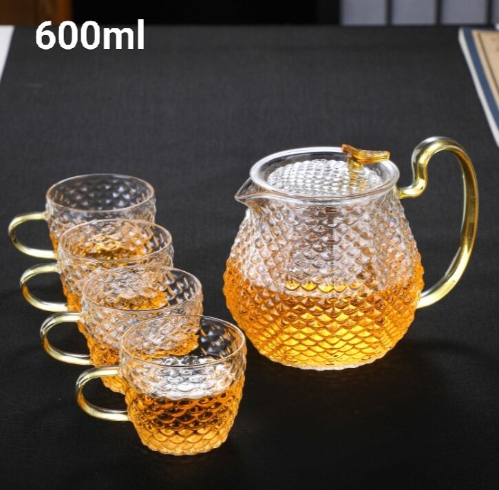 Bộ ấm thủy tinh pha trà chịu nhiệt tốt