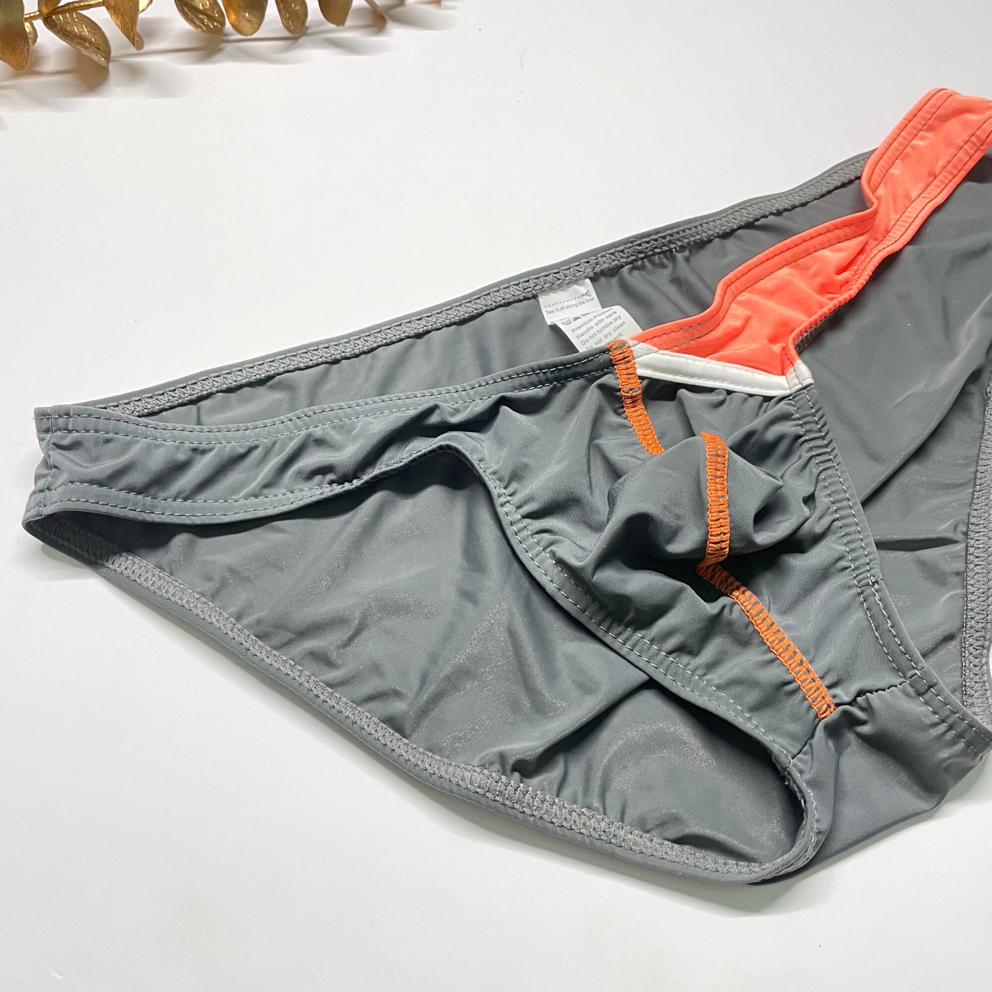 Quần lót nam bikini vải lụa 2 màu size M-XL
