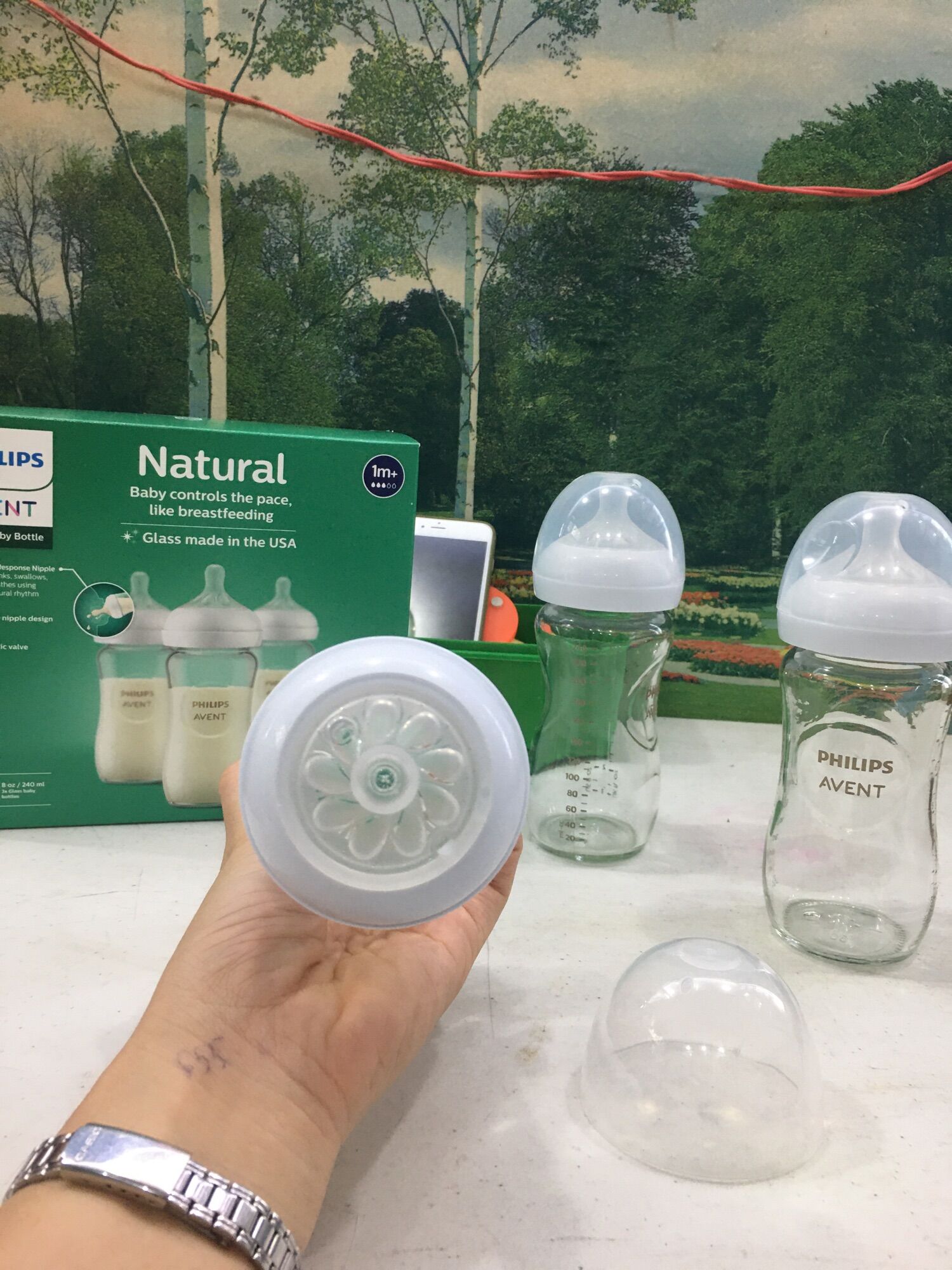 Bình sữa avent thủy tinh [chính hãng ]