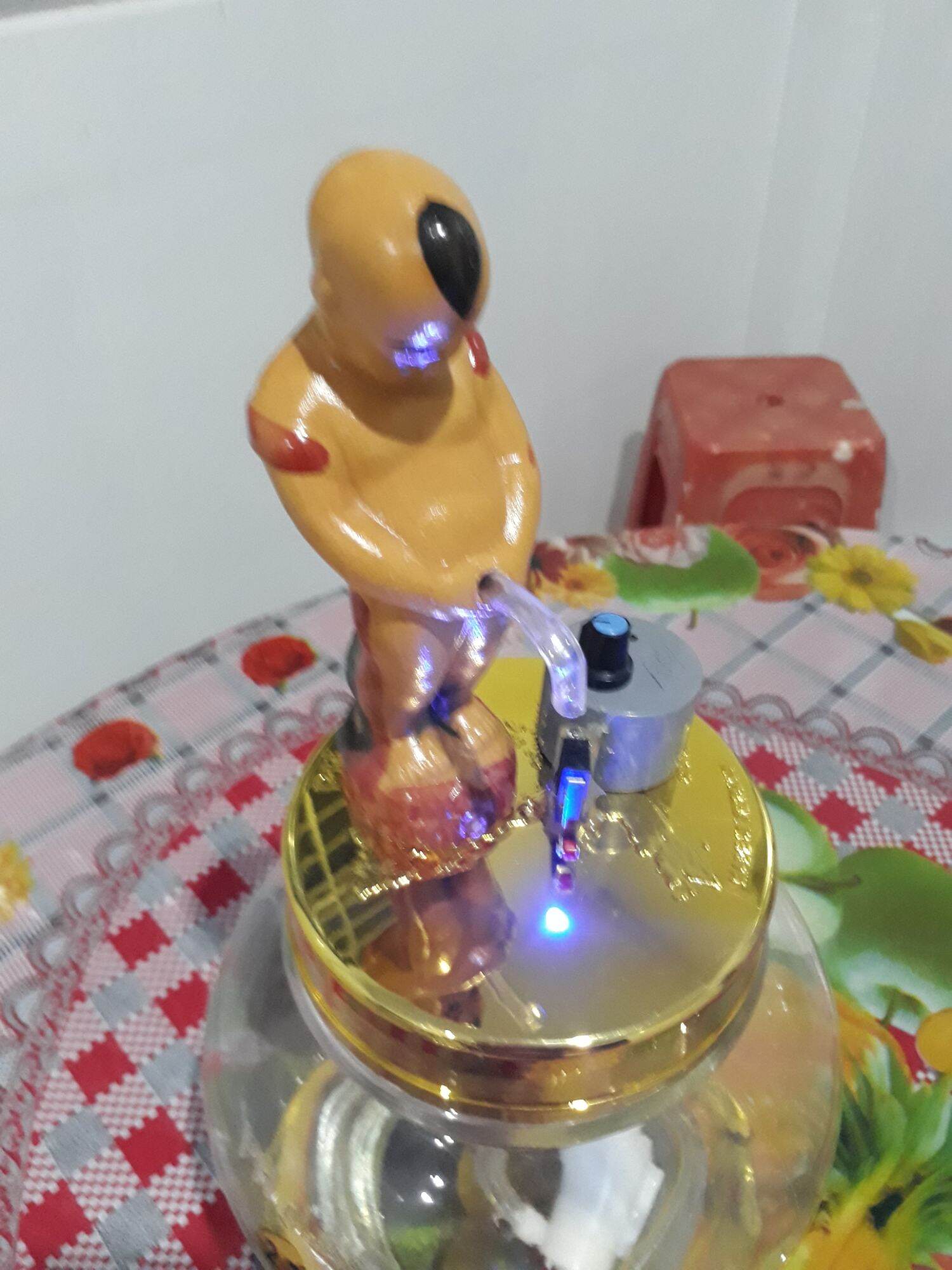 Bình rót rươu tự động Tiểu Đồng Tử thủy tinh trong suốt