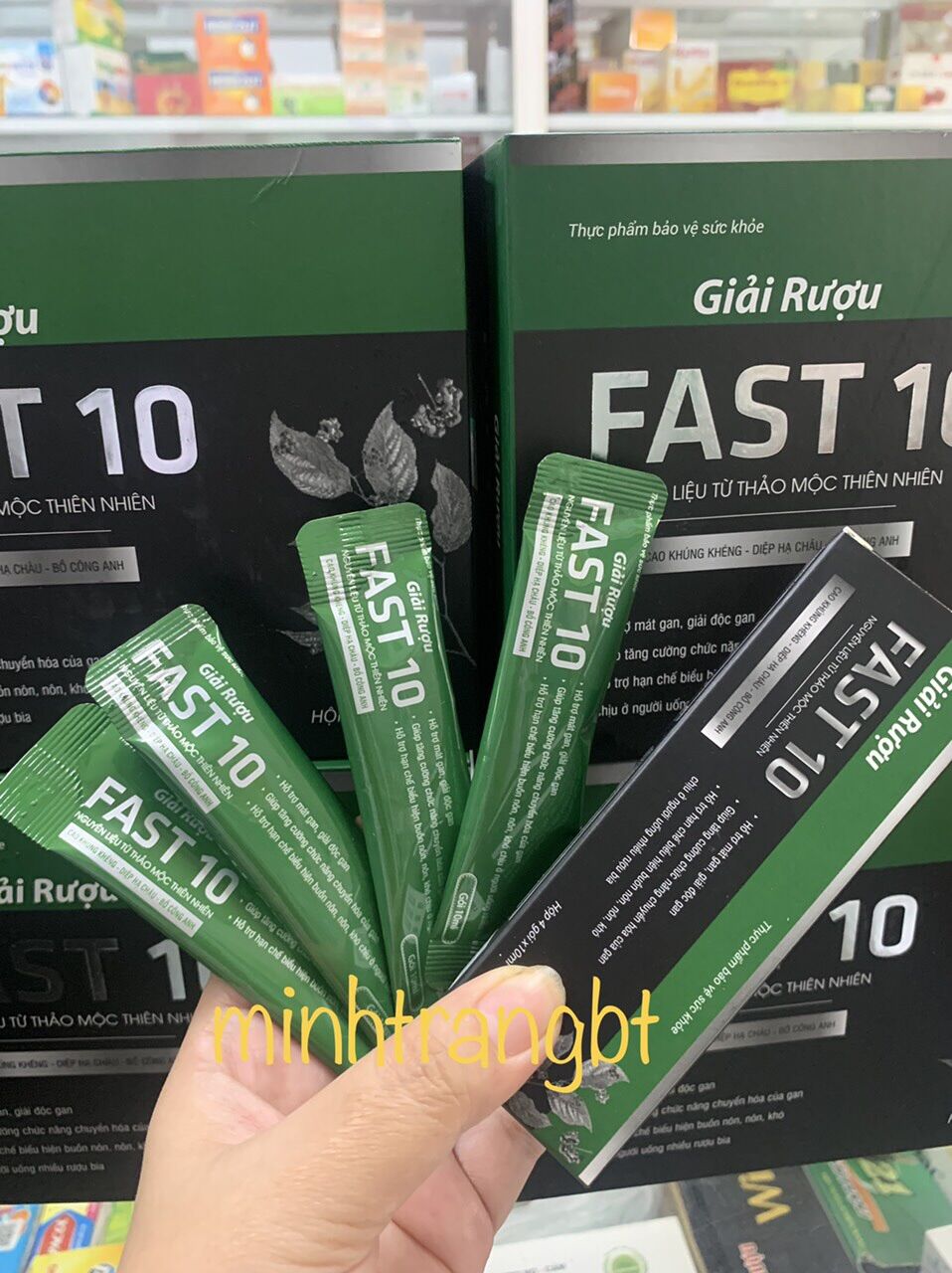 Giải rượu fast 10 - hỗ trợ giải rượu, mát gan, giải độc gan