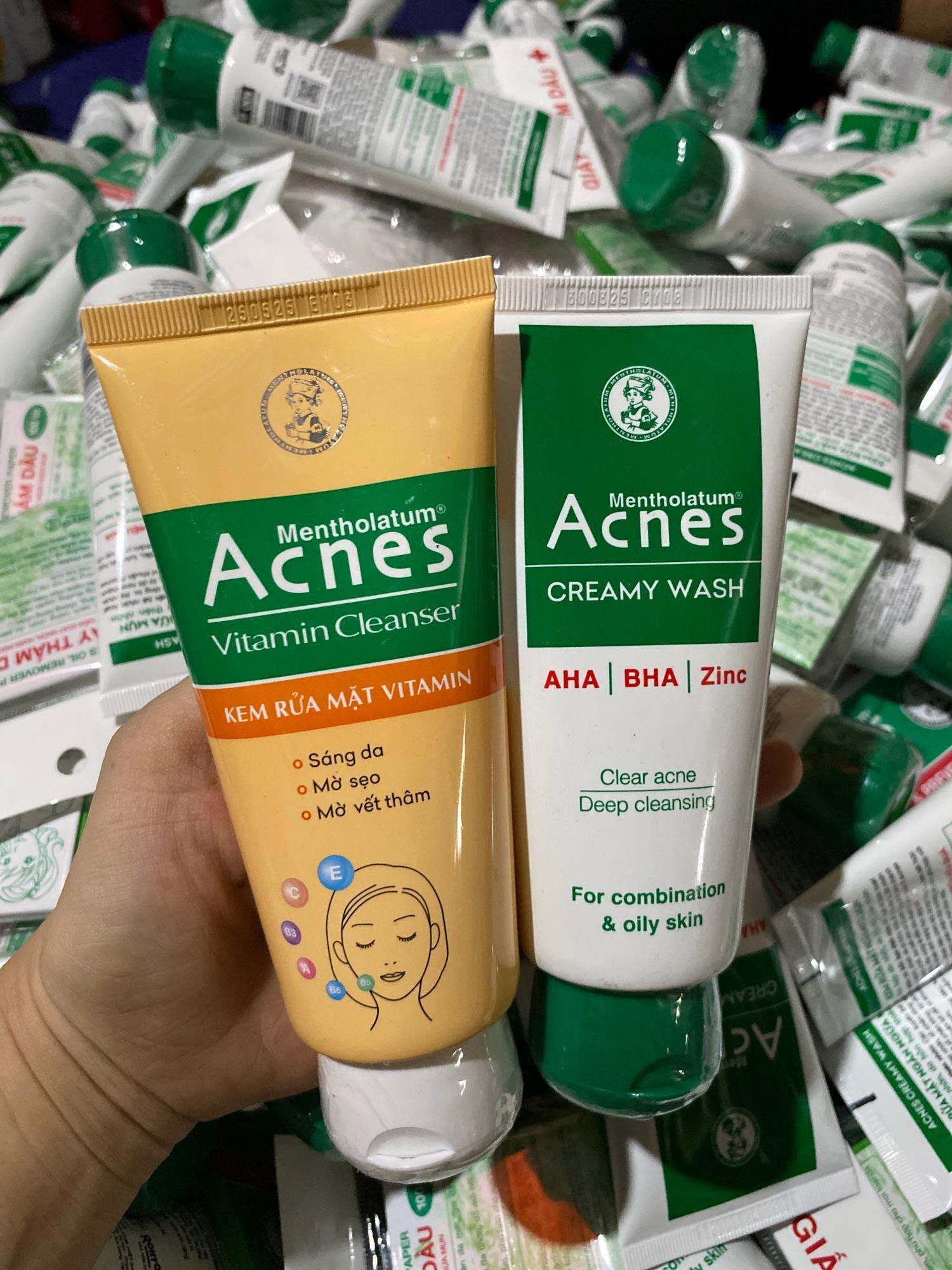 Sữa rửa mặt sạch nhờn/mụn Acnes 100g